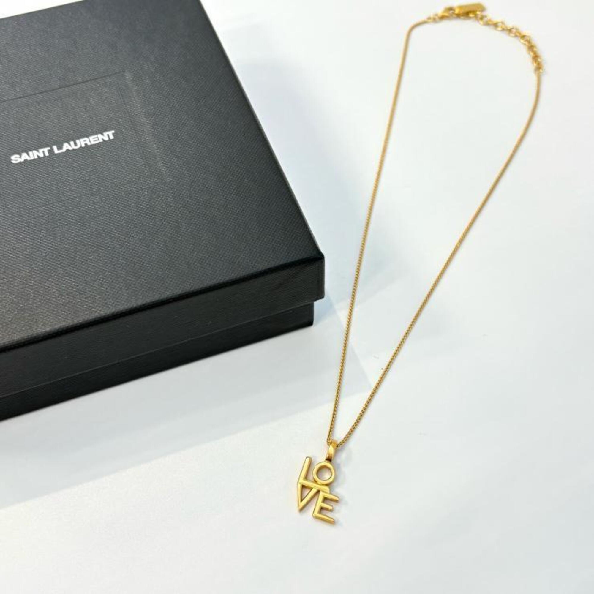 Yves Saint Laurent Love Chain Necklace Gold Yves Saint Laurent